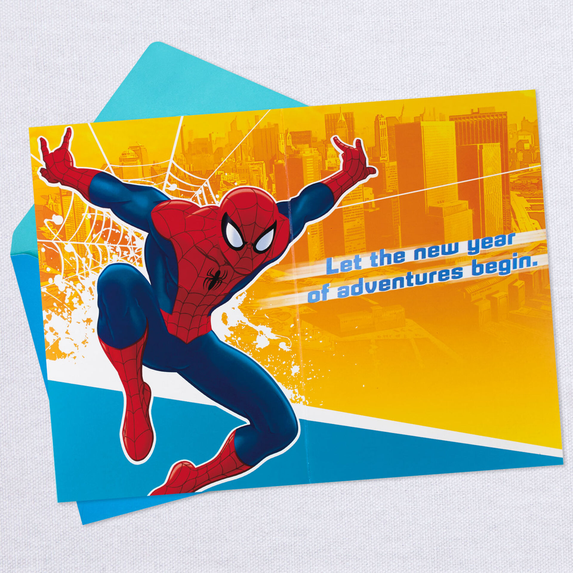 Marvel Spider Man Birthday Card For Grandson With Pinball Maze
