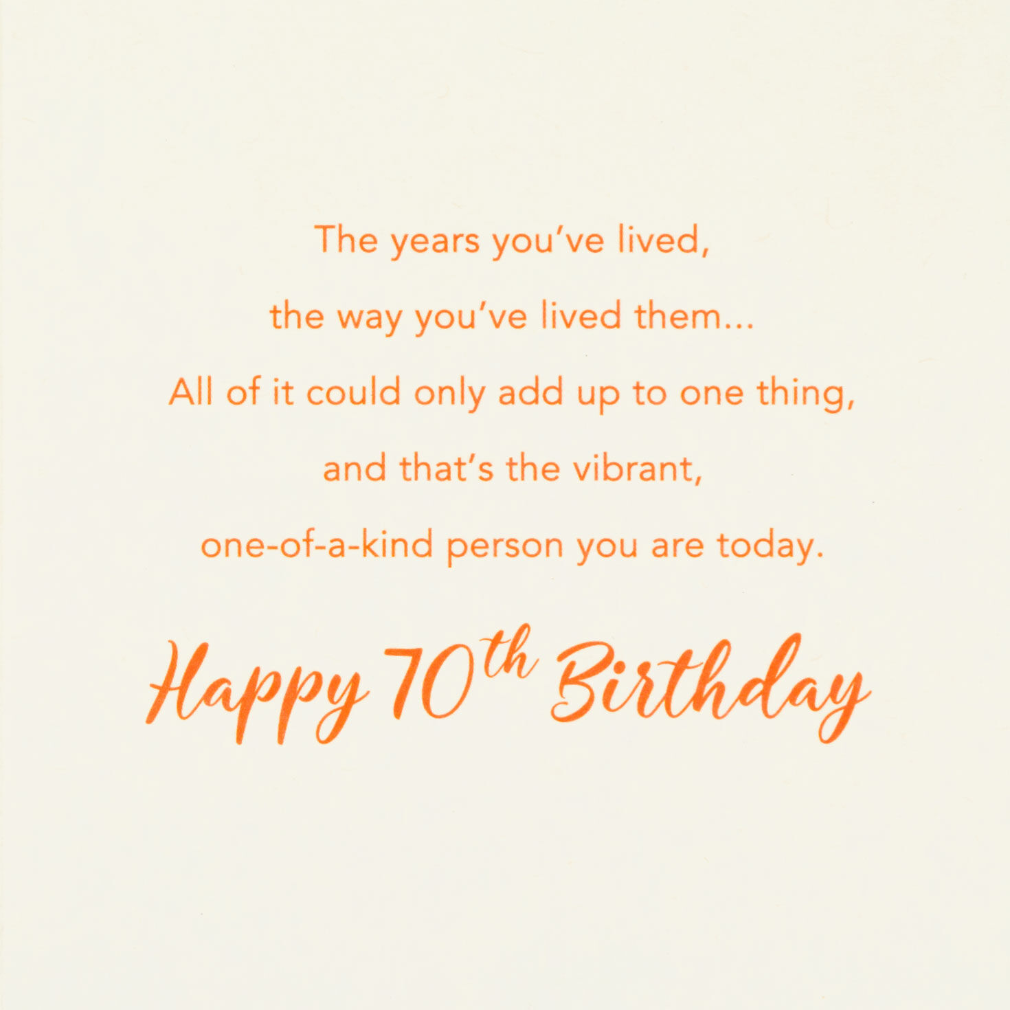 Yellow Circles Pattern 70th Birthday Card Sentiment image number 2