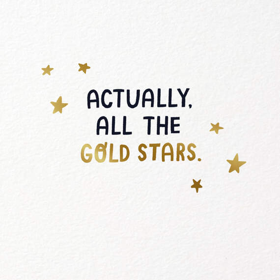 You Deserve a Gold Star Congratulations Card, , large image number 2
