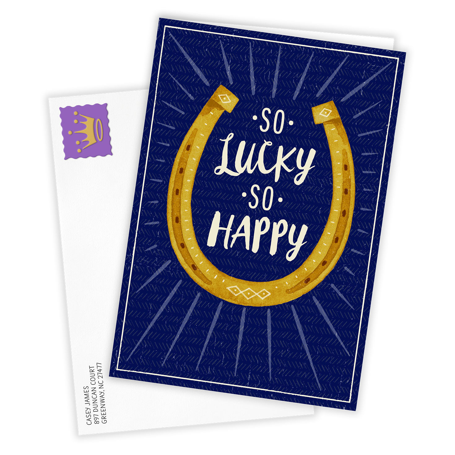 So Lucky So Happy Horseshoe Custom Love Card for only USD 4.99 | Hallmark