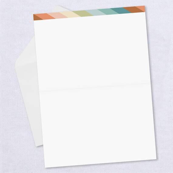 Diagonal Bright Stripes Folded Photo Card, , large image number 2