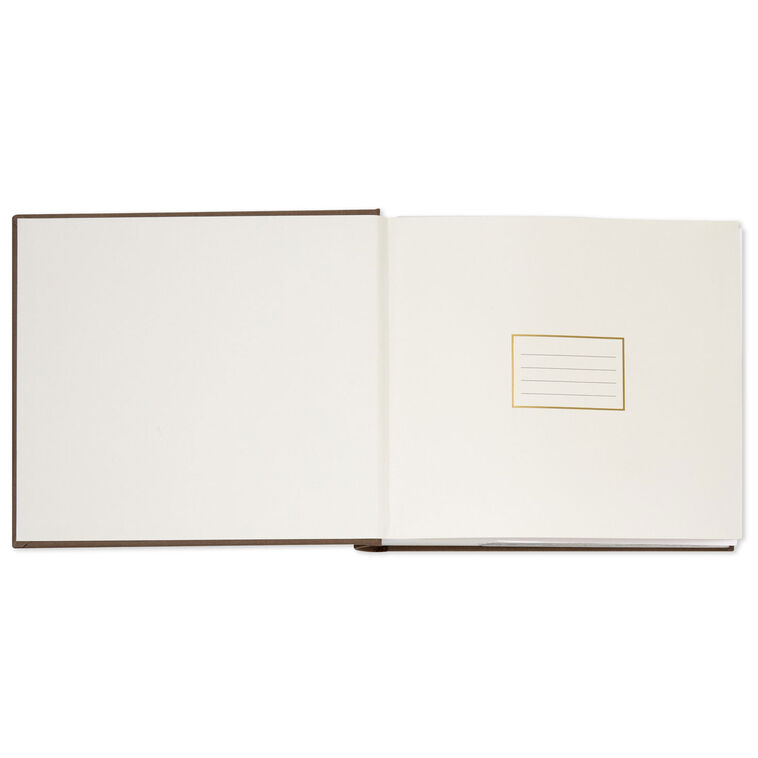 Taupe and Gold Memorial 2-Up Photo Album inside spread image number 3