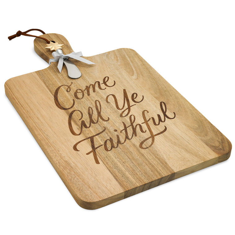 Come All Ye Faithful Serving Board and Spreader Set