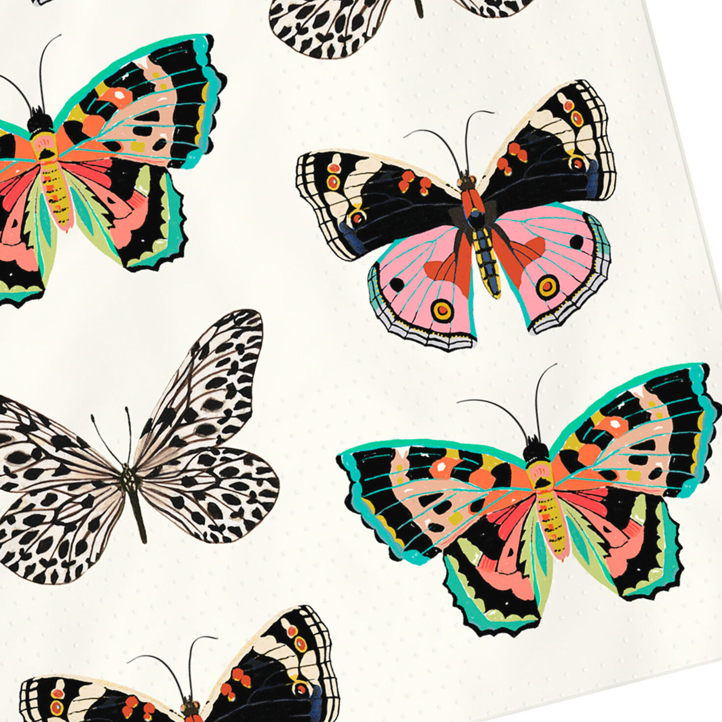 Butterflies on White Cocktail Napkins, Set of 16 for only USD 4.49 | Hallmark