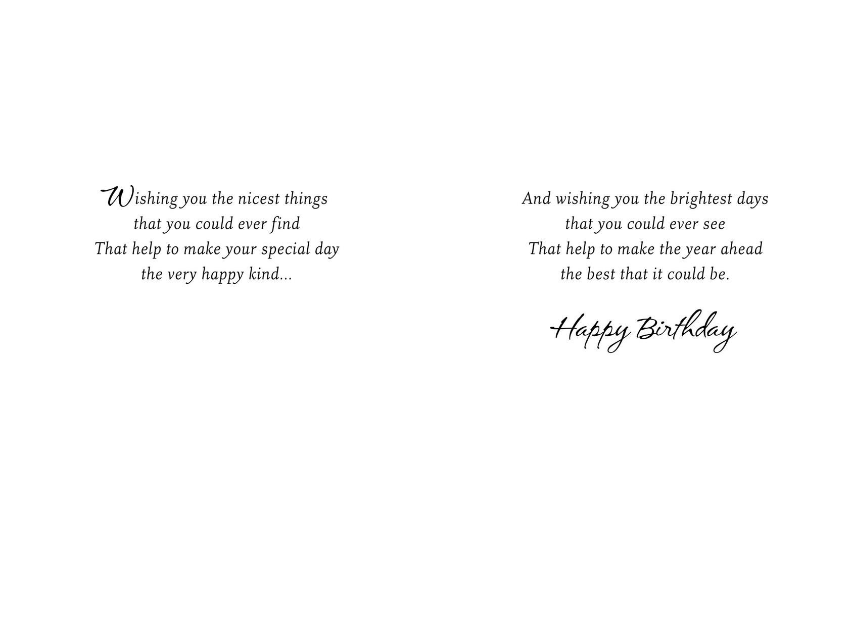 Wishing You the Brightest Day With Foil Birthday Card