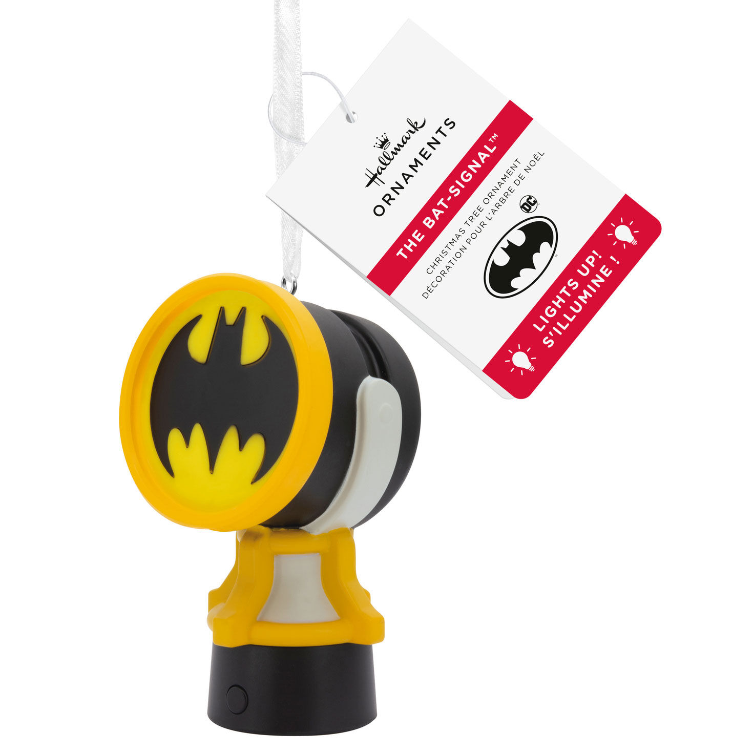 DC&trade; Batman&trade; Bat-Signal&trade; Hallmark Ornament With Light, , large image number 5