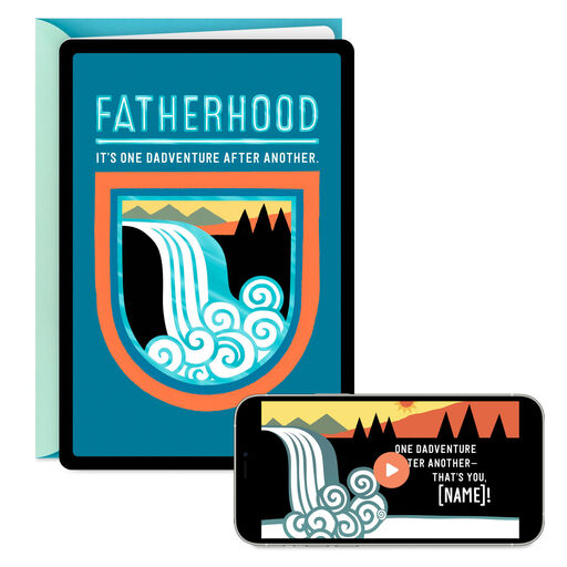Fatherhood Dadventures Video Greeting Father's Day Card, 