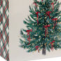 Illustrated Christmas Tree on Cream Large Gift Bag Base/Side Detail image number 5