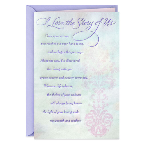 I Love the Story of Us Birthday Card for Her, 