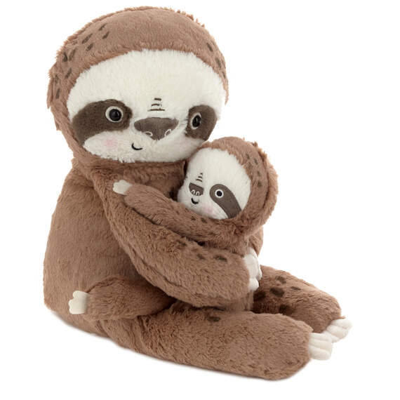 Big Sloth and Little Sloth Stuffed Animals, 10"