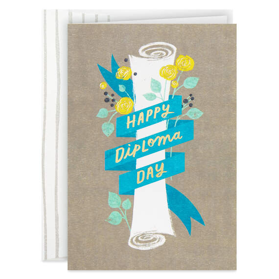 Happy Diploma Day Graduation Card, , large image number 1