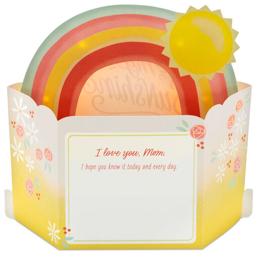 You Are My Sunshine Musical 3D Pop-Up Card for Mom With Light, 