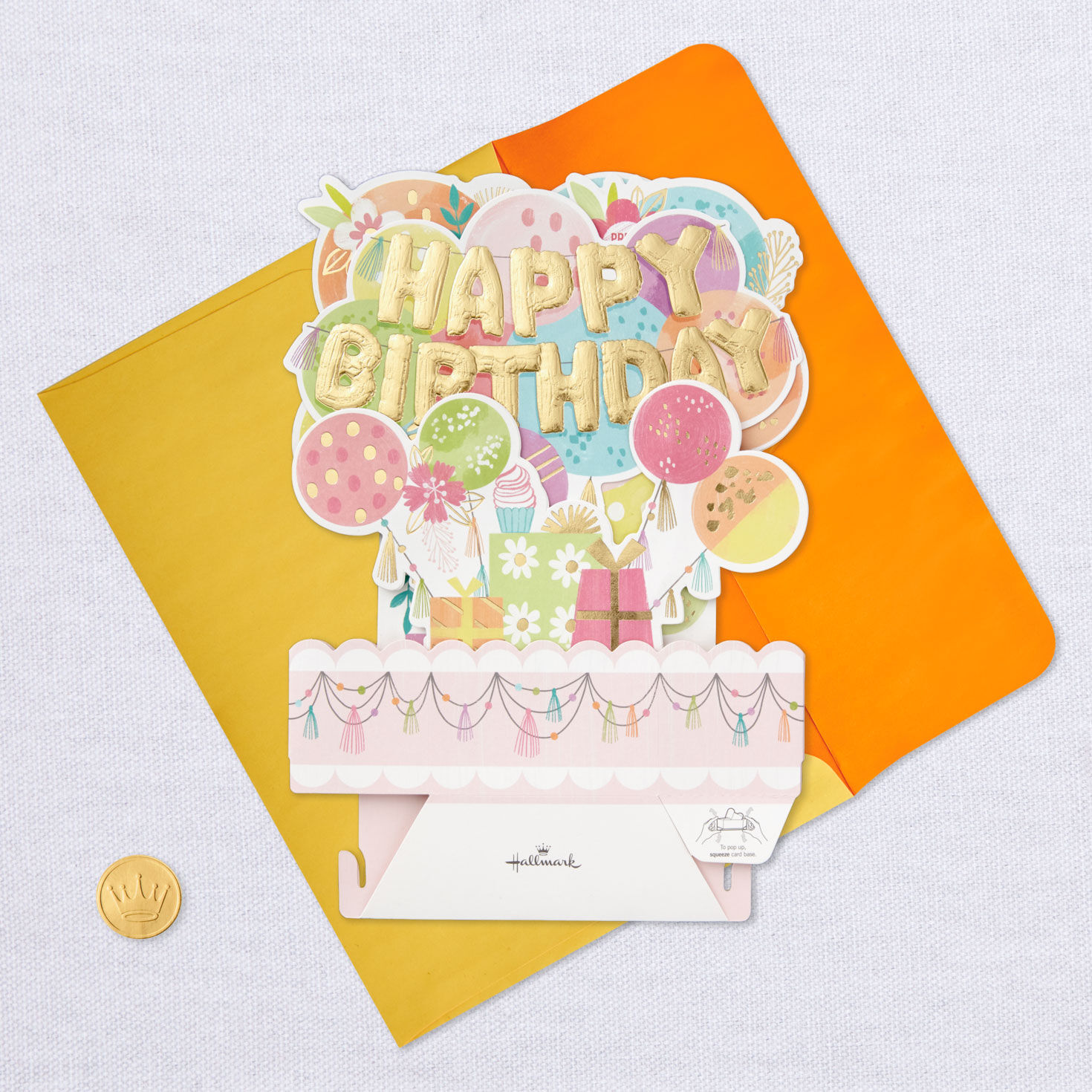 Balloons Musical 3D Pop-Up Birthday Card With Light for only USD 9.99 | Hallmark