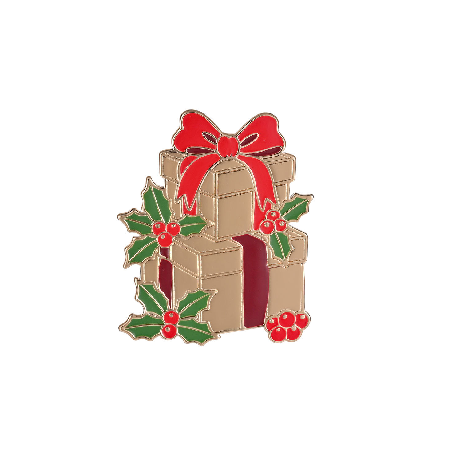 Christmas Gift Stack Pin