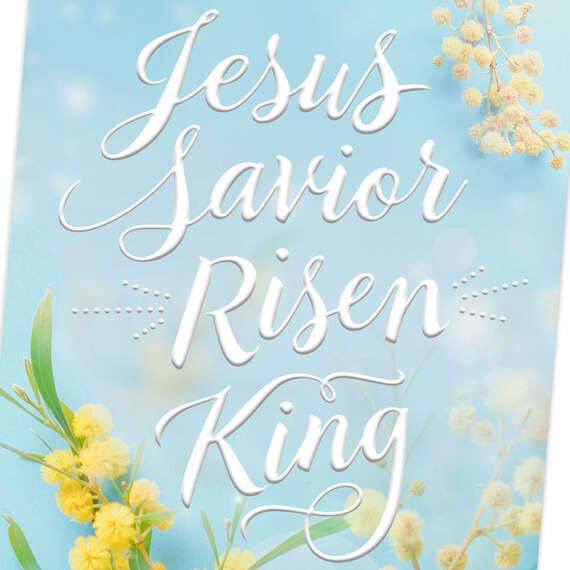 Jesus, Savior, Risen King Religious Easter Card, , large image number 4