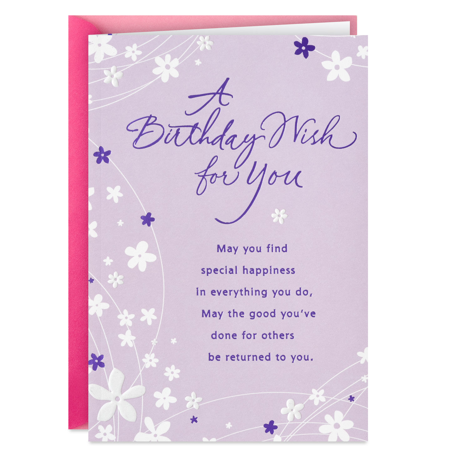 A Day Blessed With Peace, Joy and Happiness Birthday Card for only USD 3.99 | Hallmark