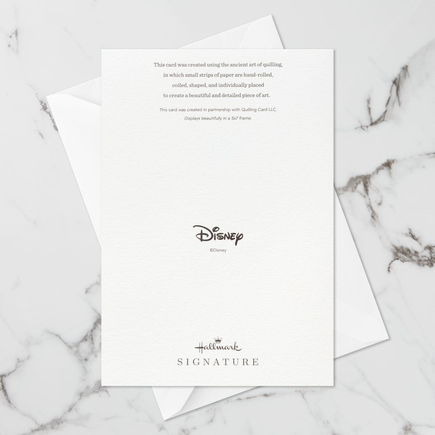 Quilled Paper Ariel Mermaid Birthday Card Card Back with Envelope image number 7