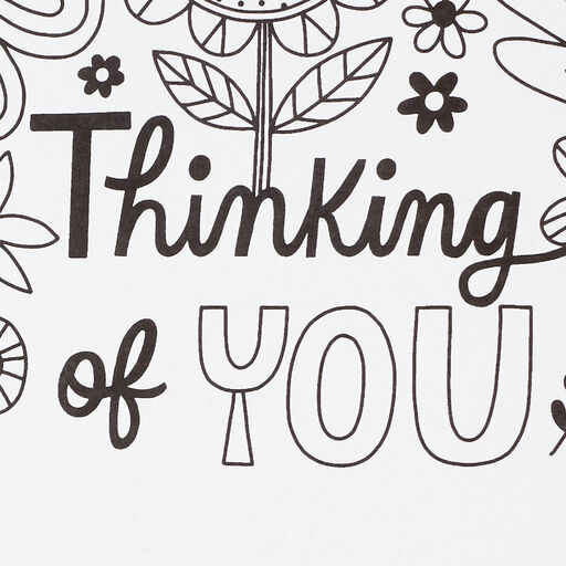 Crayola® Sending Sunshine Thinking of You Coloring Card, 