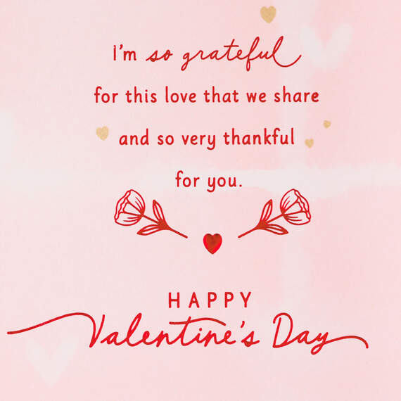 Grateful for the Love We Share Valentine's Day Card for Wife, , large image number 3