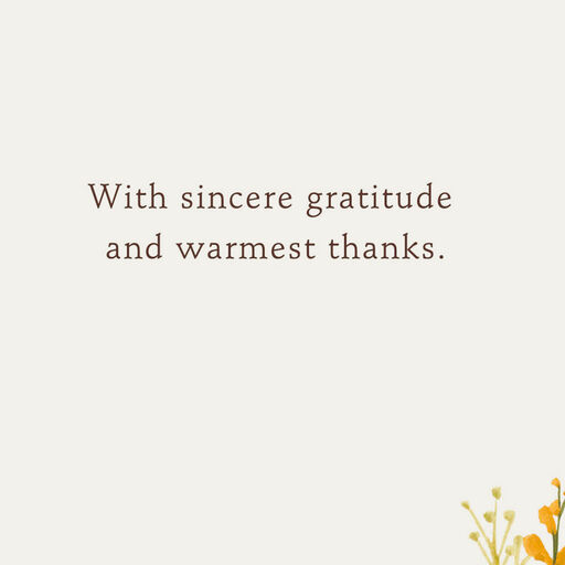 Sunny Wildflowers Thank-You Card, 