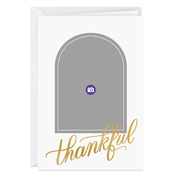 Elegant Thankful Folded Photo Card, , large image number 6