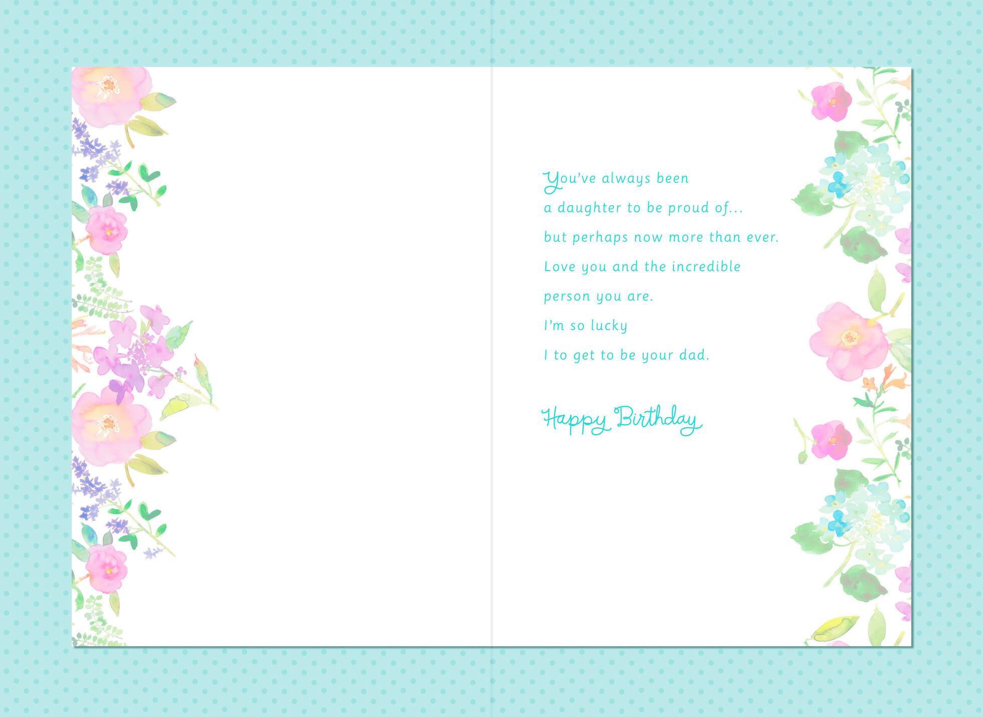 All Grown Up Birthday Card for Daughter From Dad - Greeting Cards