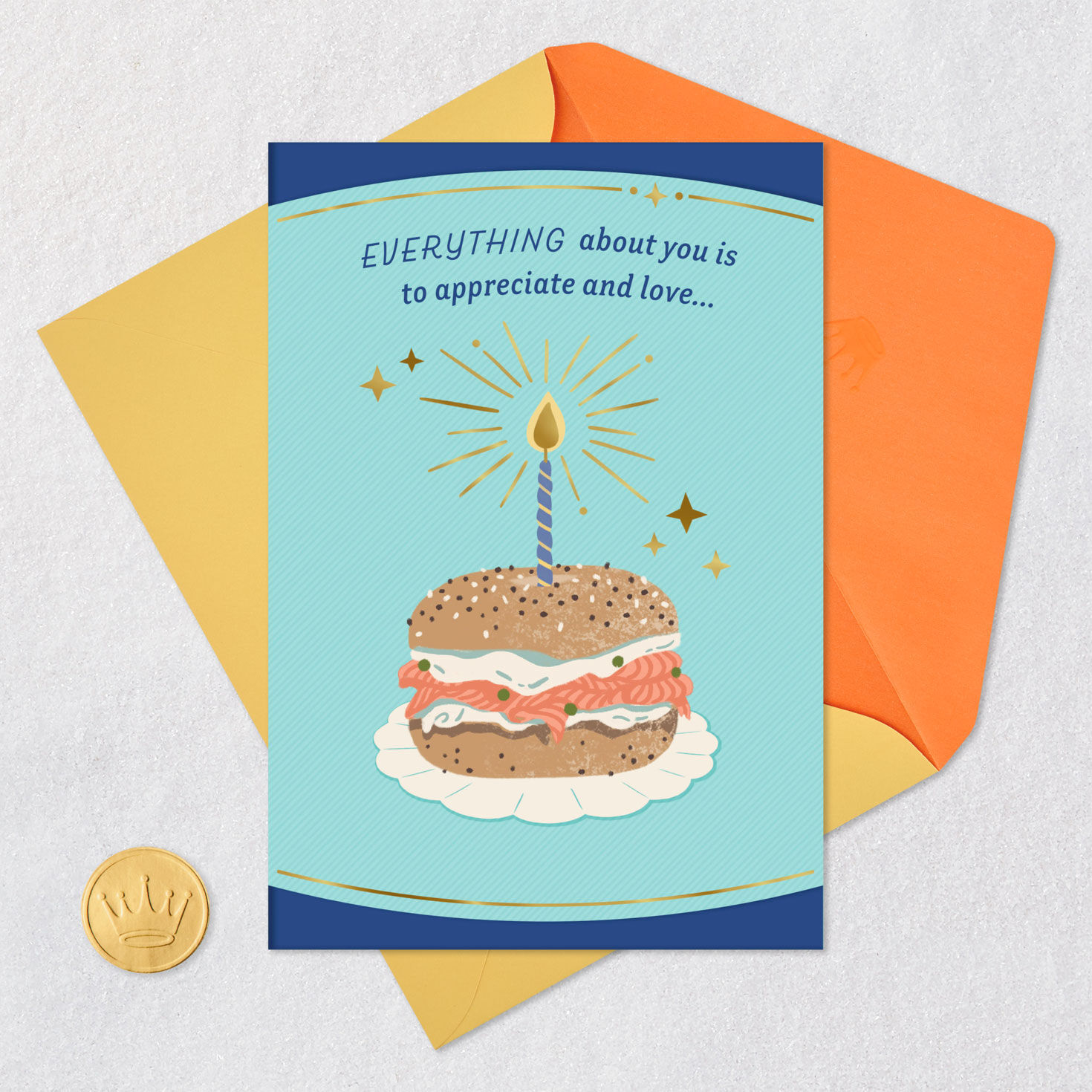 You're Schmearly Awesome Birthday Card, , large image number 5