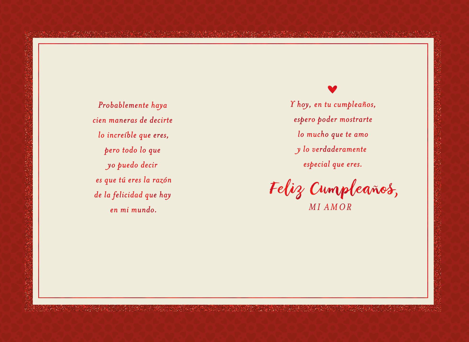 You're the Joy in My World Spanish-Language Birthday Card