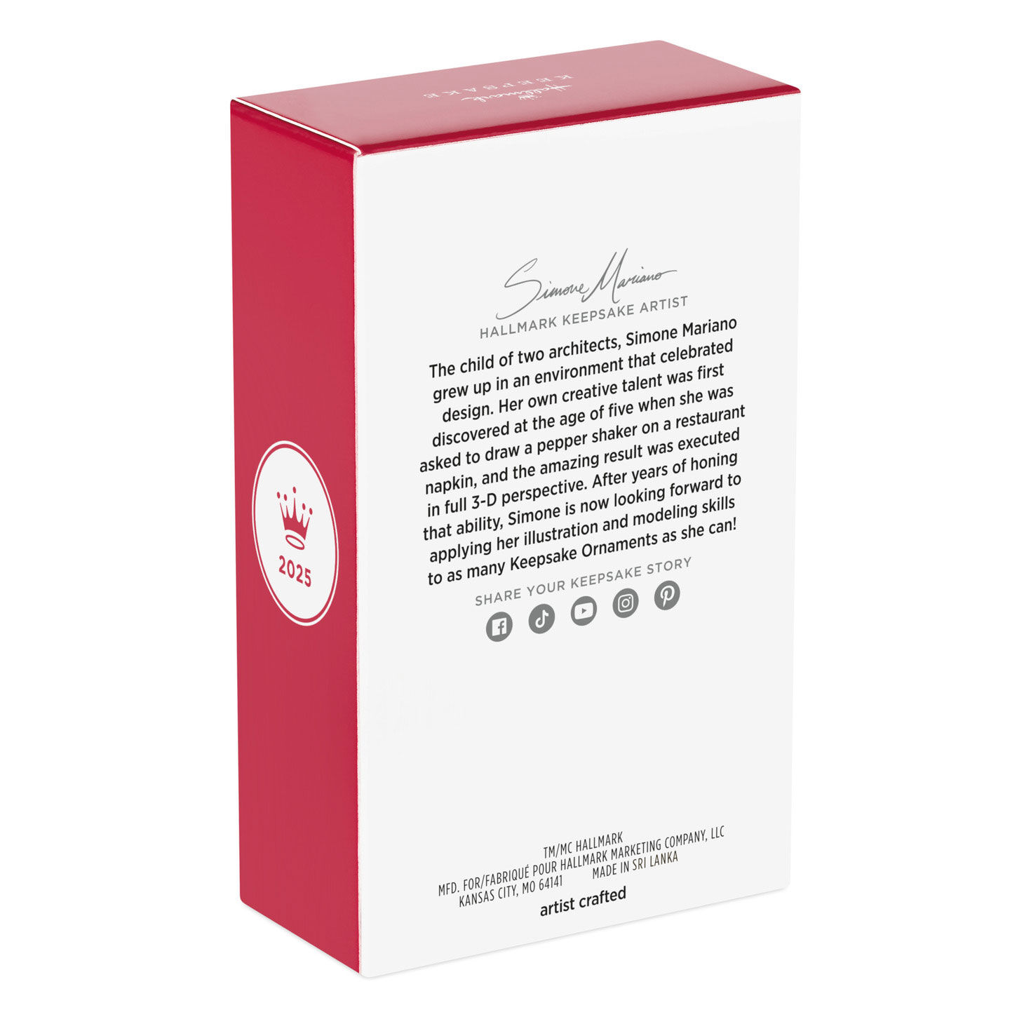 Stranger Things Girl Headphones Keepsake Ornament Packaging back image number 8