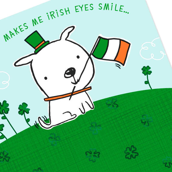 Wee Happy Thoughts of You St. Patrick's Day Card, , large image number 4