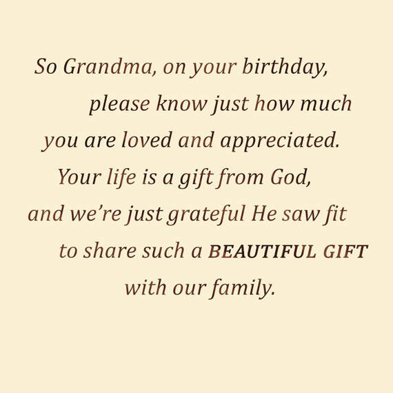 Gift From God Birthday Card for Grandma, , large image number 3