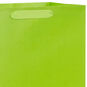 13" Solid Lime Green Large Gift Bag, Lime Green, large image number 4