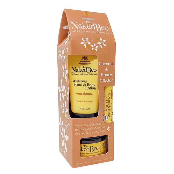 The Naked Bee Coconut & Honey Gift Set, 3 Pieces