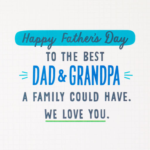 Best Dad Trophy Father's Day Card for Grandpa, 