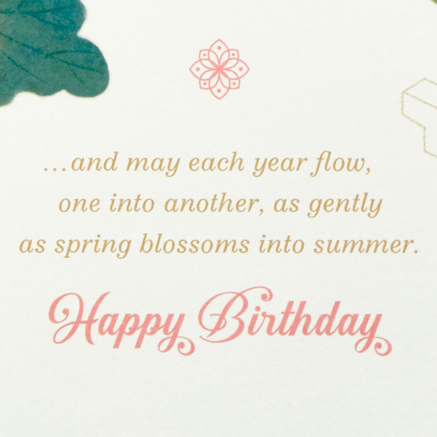Cream and Pink Lotus Blossoms Birthday Card sentiment image number 3