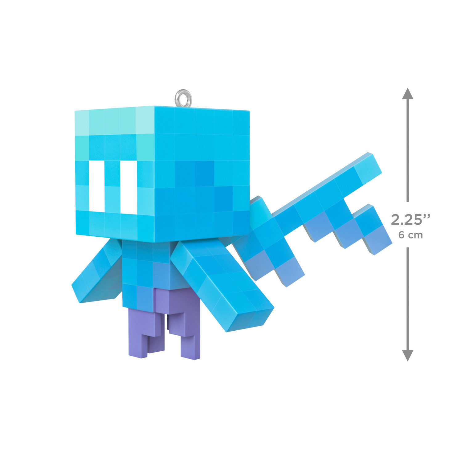 Minecraft Blue Character Keepsake Ornament measurement image number 3