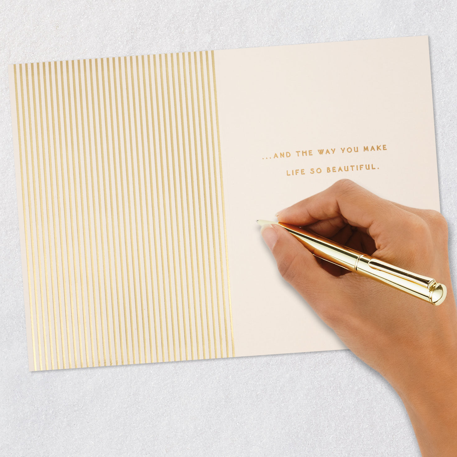 Heart and Flowers Love Valentine's Day Card Signing card image number 7