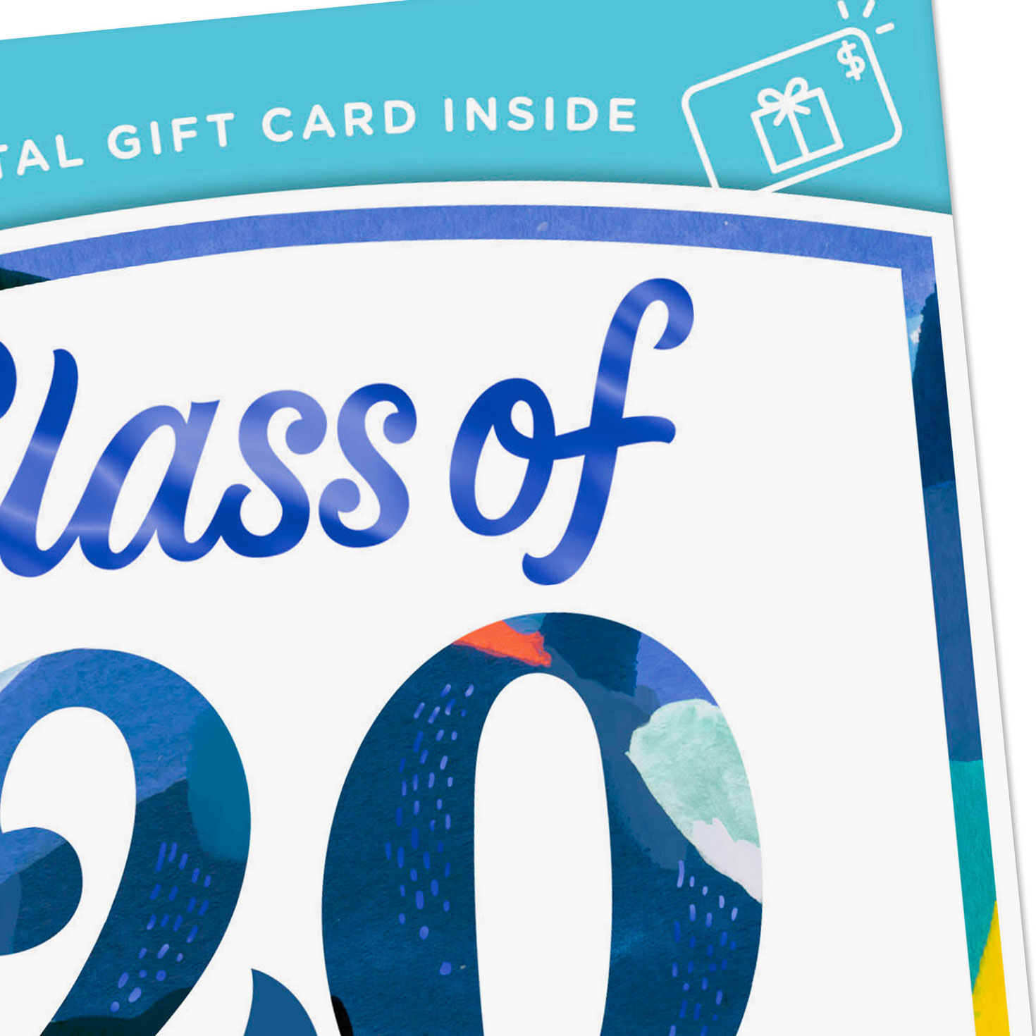 Class of 2026 Colorful Graduation Gift Card Greeting Card Front Detail image number 5
