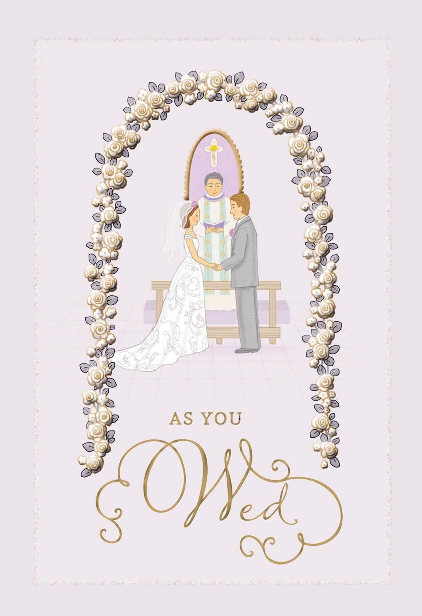 God Bless Your Life Together Religious Wedding Card