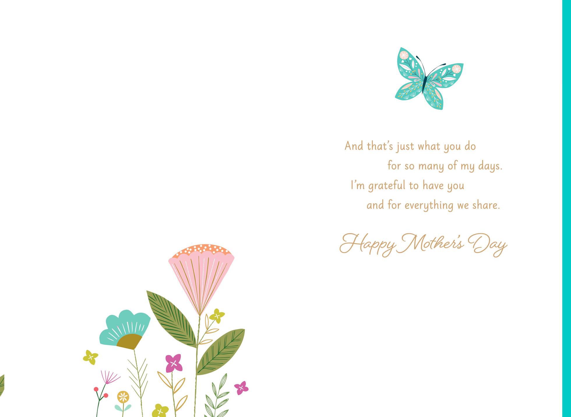 You Make Ordinary Days Beautiful Mother's Day Card