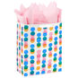 13" Falling Rows of Dots Large Gift Bag With Tissue Paper, , large image number 1