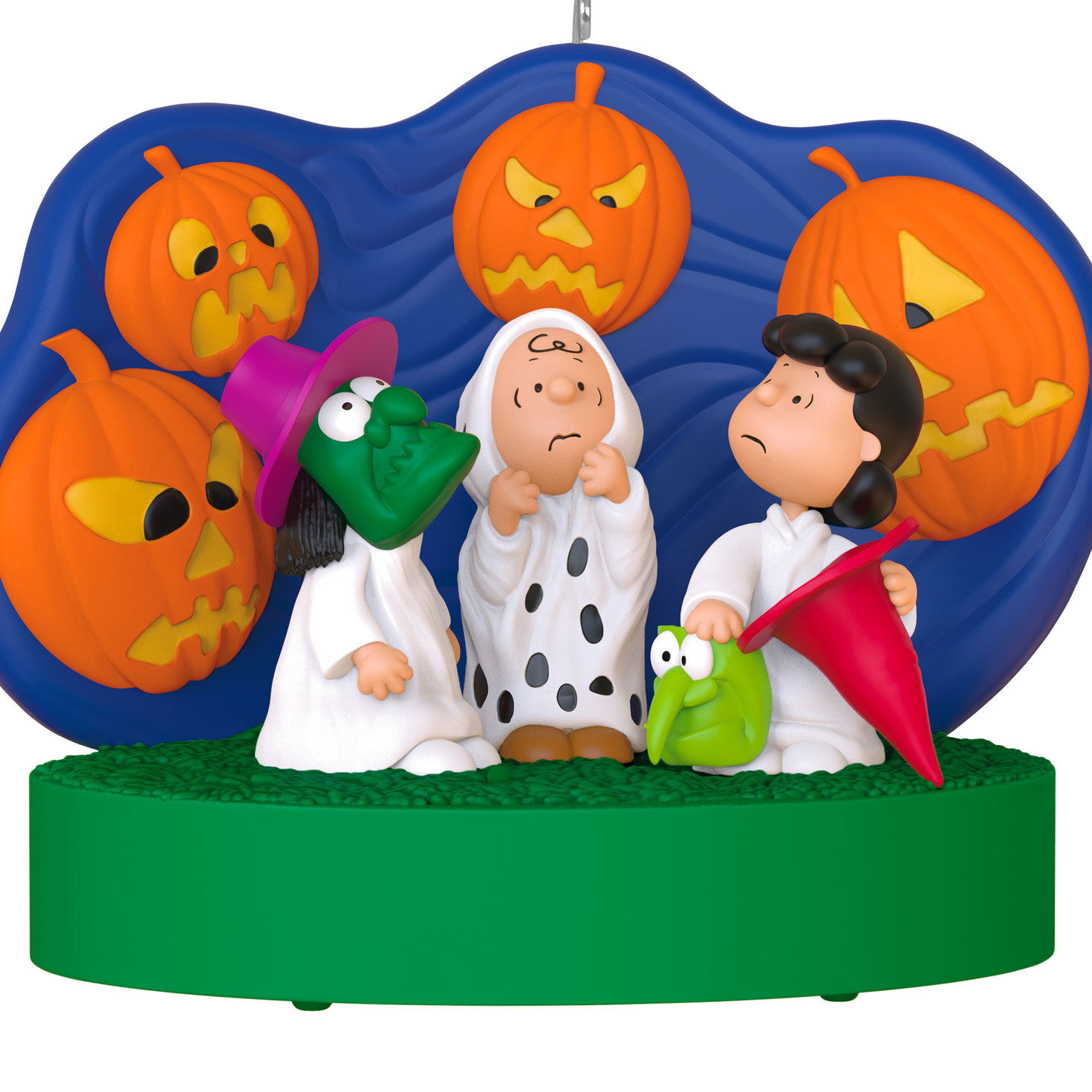 It's the Great Pumpkin Halloween Keepsake Ornament upclose view image number 3