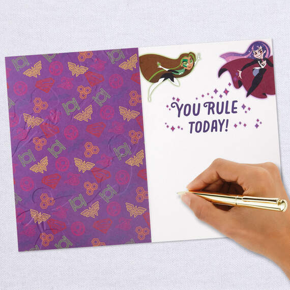 DC Comics™ DC Super Hero Girls™ You Rule Today Birthday Card, , large image number 6