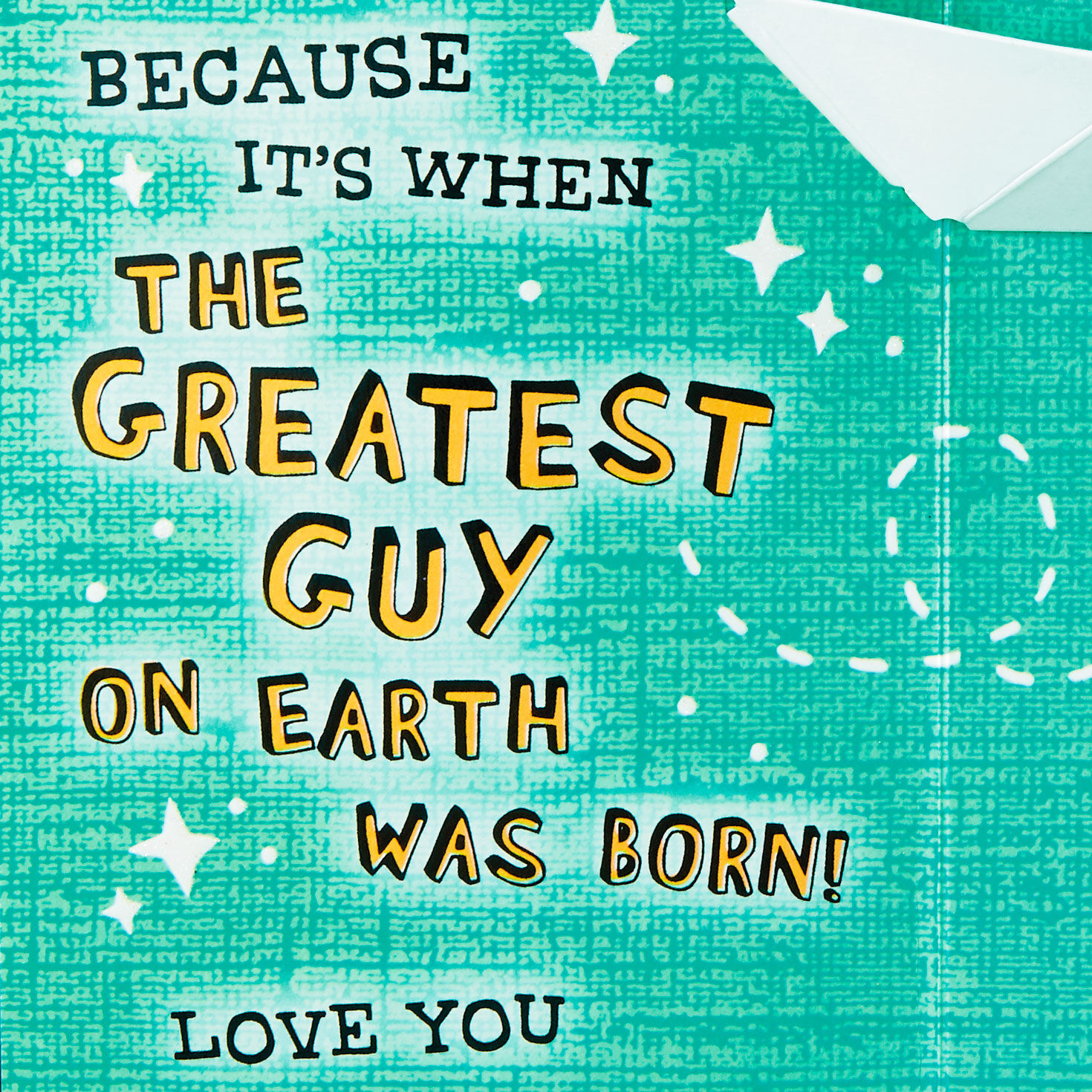 Man on Pedestal Funny Pop-Up Love Birthday Card for Him Sentiment image number 3