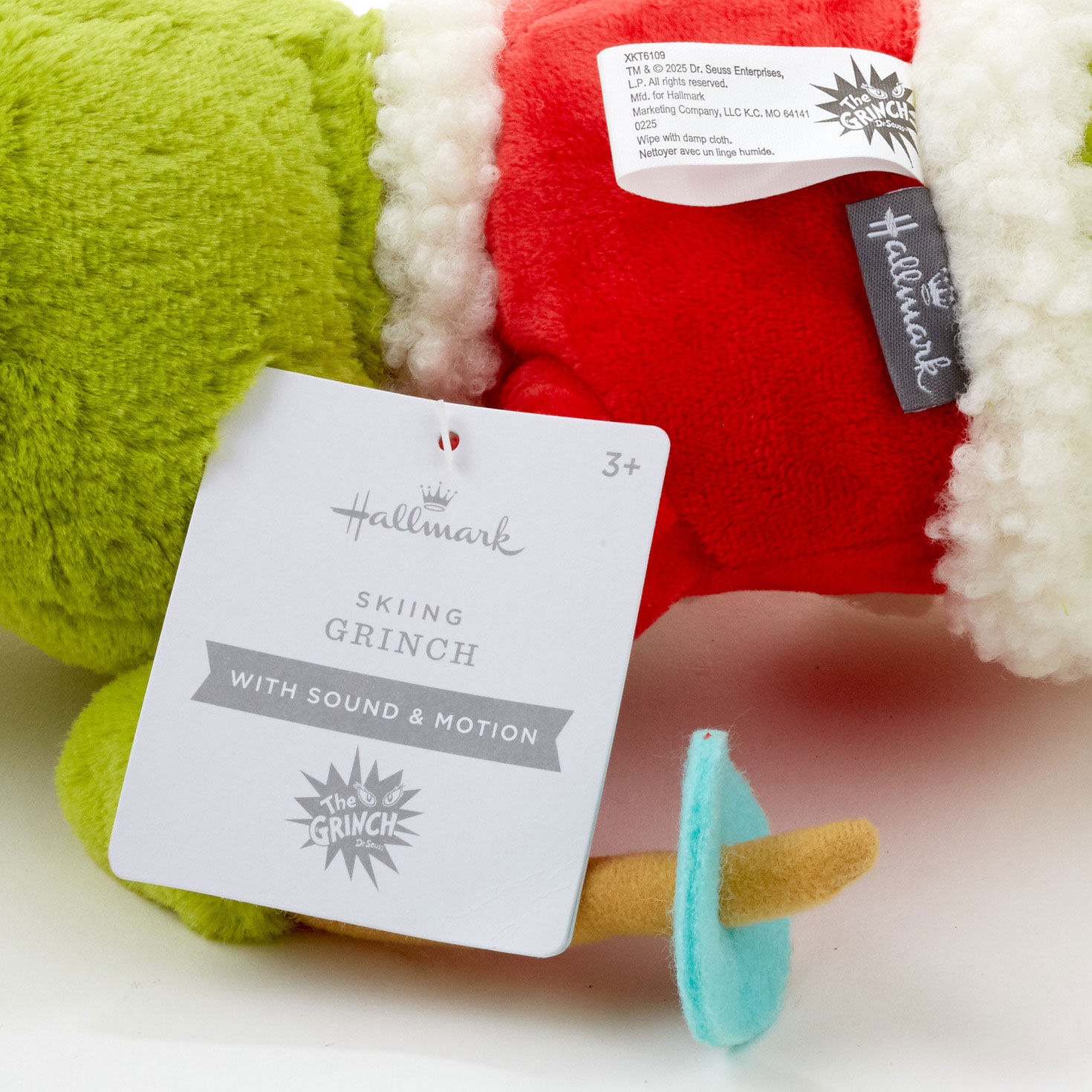 Dr. Seuss's How the Grinch Stole Christmas!™ Skiing Grinch Musical Plush With Motion, 12" for only USD 22.49 | Hallmark