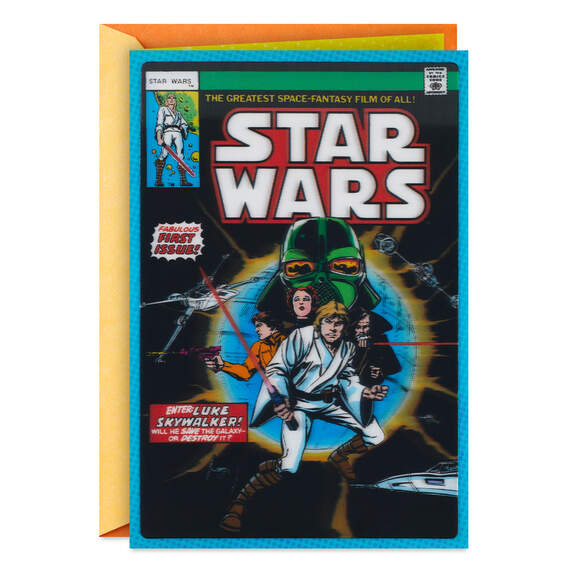 Star Wars™ Comic Book Cover Lenticular Father's Day Card for Dad