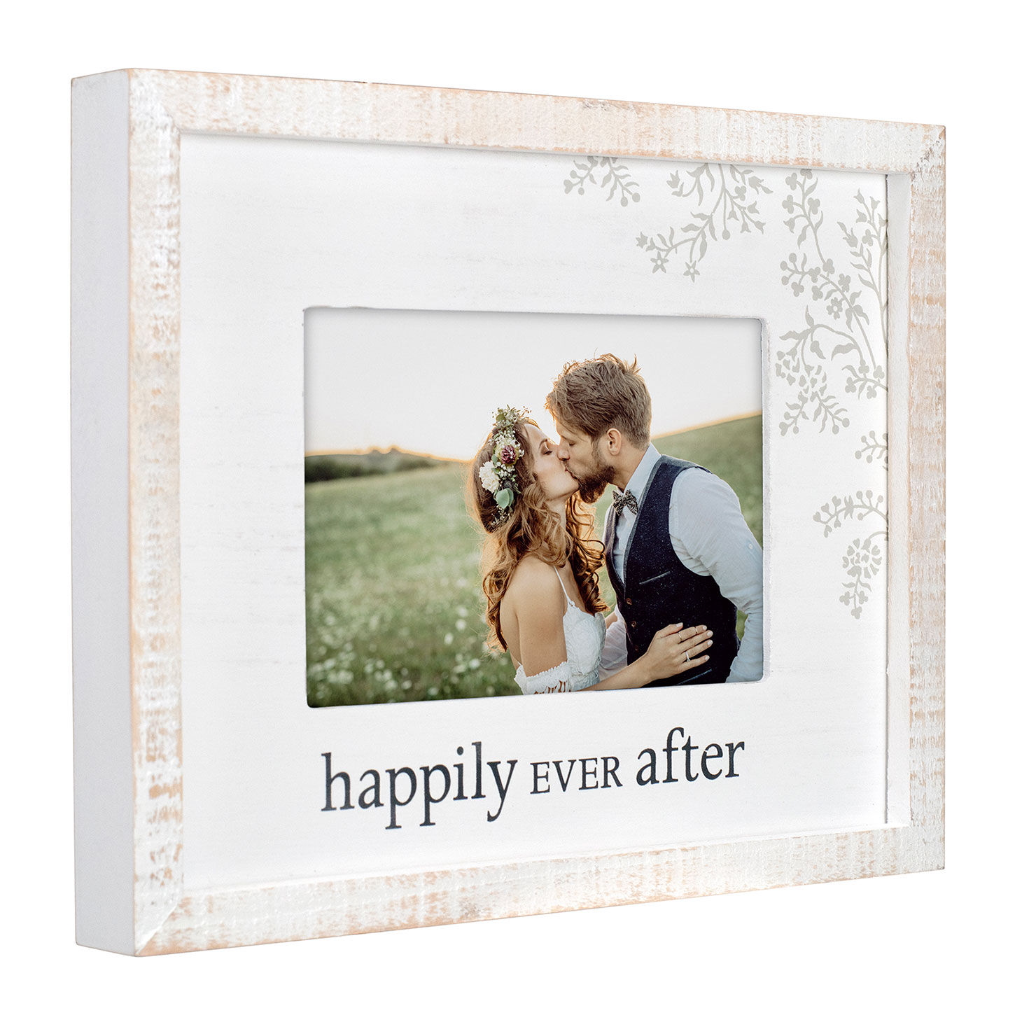 Happily Ever After White Wood Picture Frame  image number 2