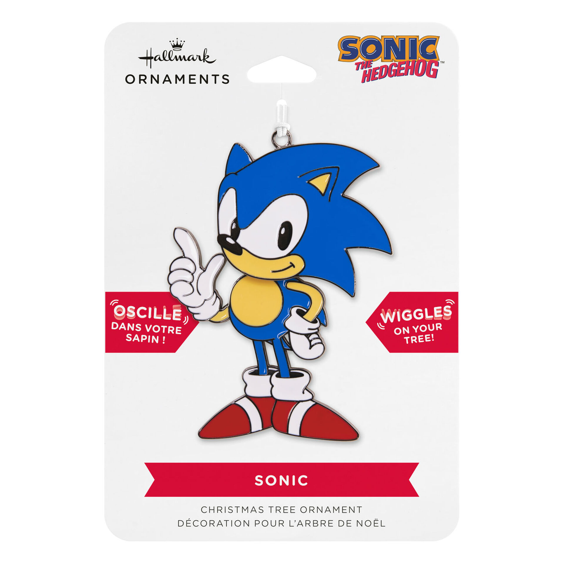 Sonic the Hedgehog™ Moving Metal Hallmark Ornament Gift Ornaments