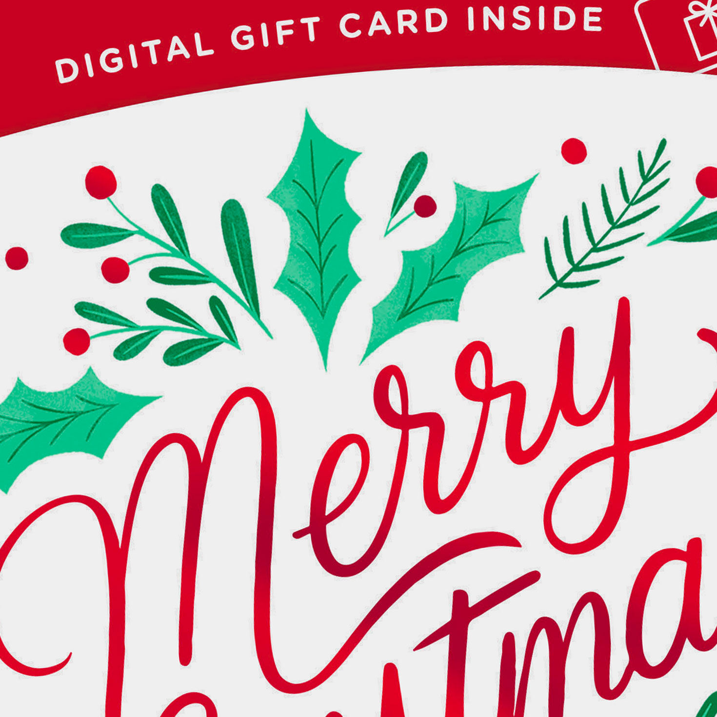 Merry Christmas Gift Card Greeting Christmas Card, , large image number 5