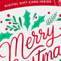Merry Christmas Gift Card Greeting Christmas Card, , large image number 5